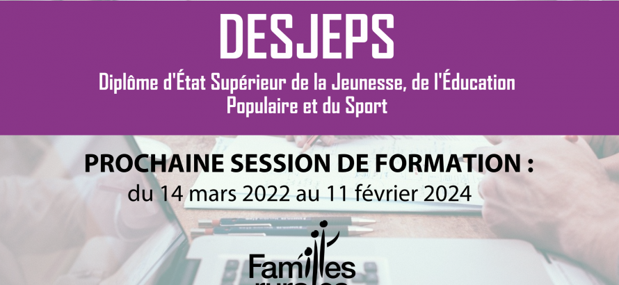 Formation DESJEPS